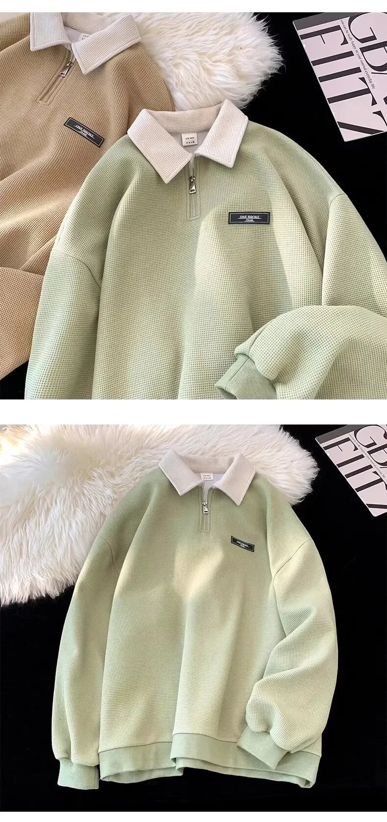 New 2025 Long Sleeve Polo Shirt Men's Spring Autumn Leading Edge Base Layer Top Trendy Chinese Brand Loose Fit Spring Wear