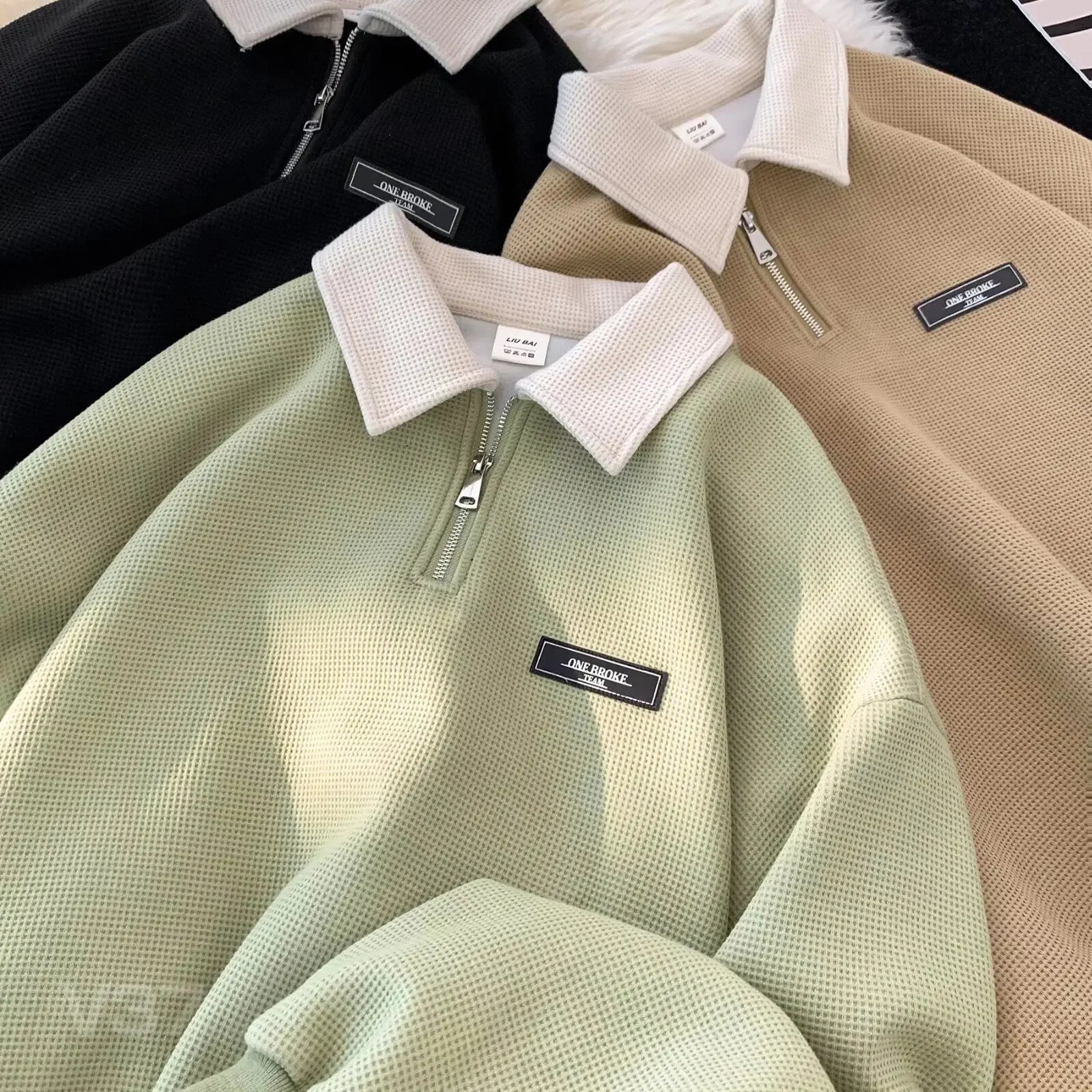 New 2025 Long Sleeve Polo Shirt Men's Spring Autumn Leading Edge Base Layer Top Trendy Chinese Brand Loose Fit Spring Wear