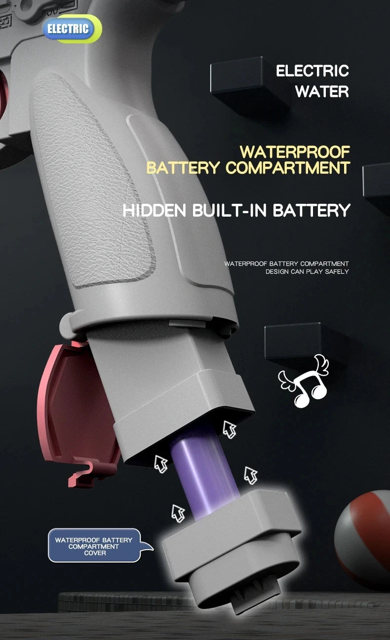 Electric Gel Blaster Toy Gun with Water Beads & Rechargeable Battery