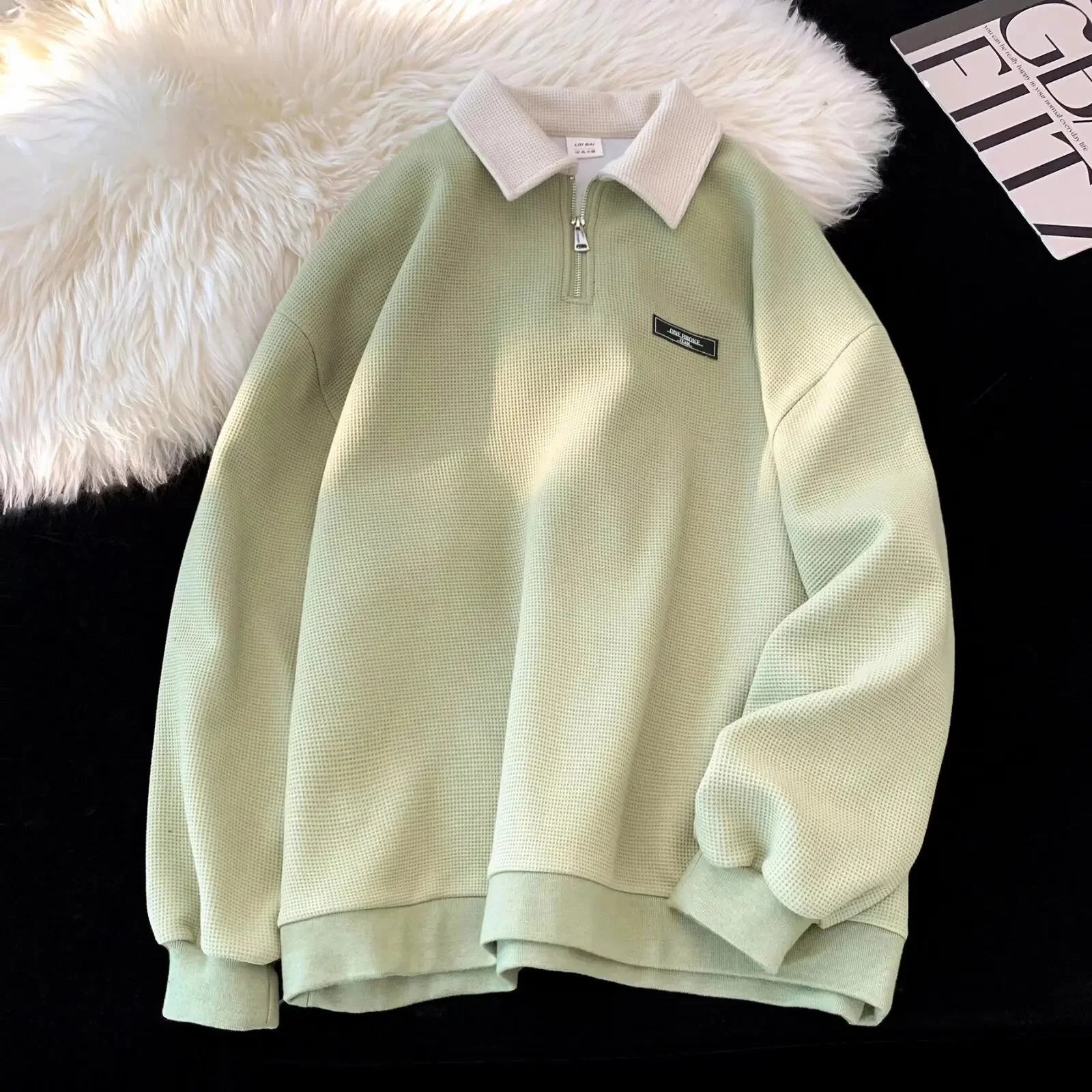 New 2025 Long Sleeve Polo Shirt Men's Spring Autumn Leading Edge Base Layer Top Trendy Chinese Brand Loose Fit Spring Wear