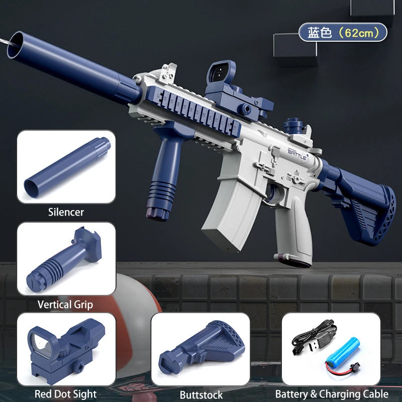 Electric Gel Blaster Toy Gun with Water Beads & Rechargeable Battery