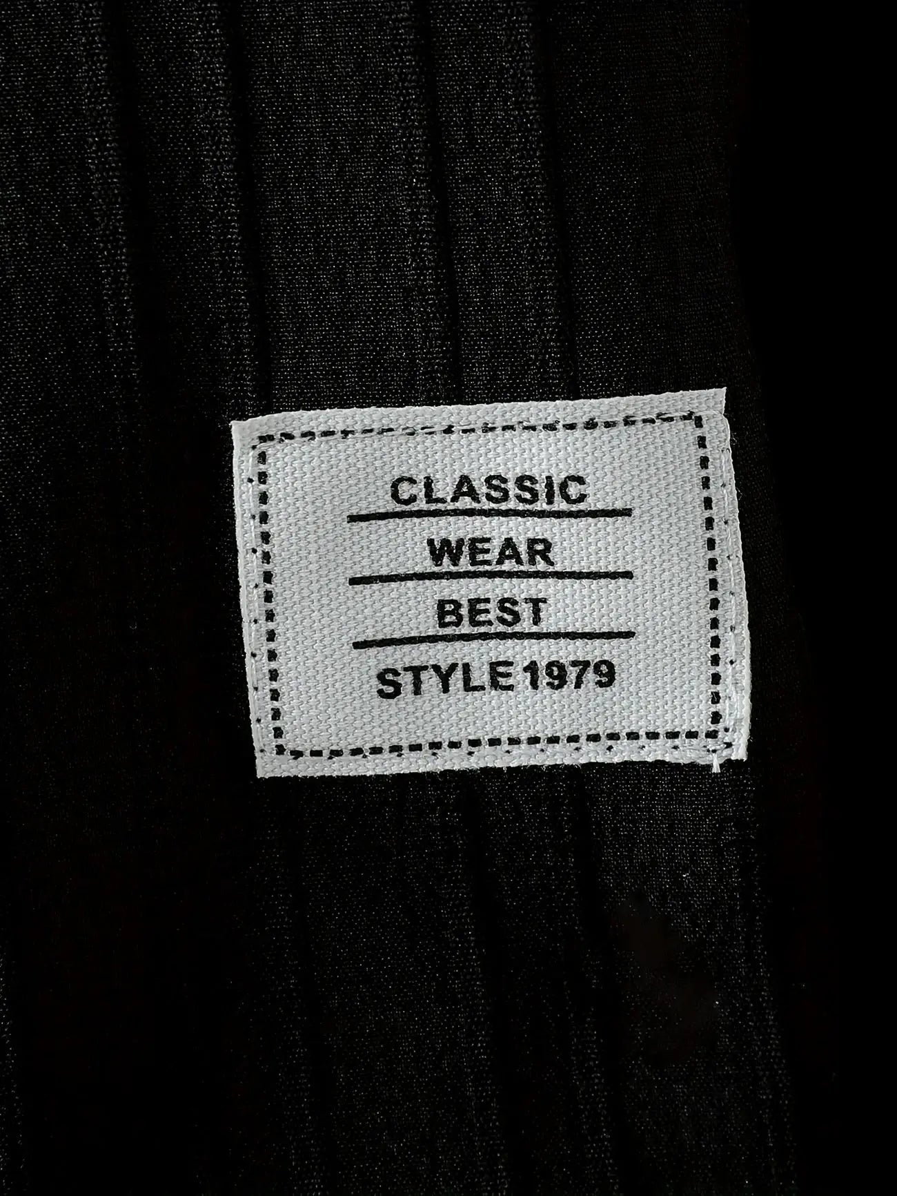 Summer Boys' Casual And Fashionable Black Cardigan Button Shirt Set (Excluding White Innerwear)