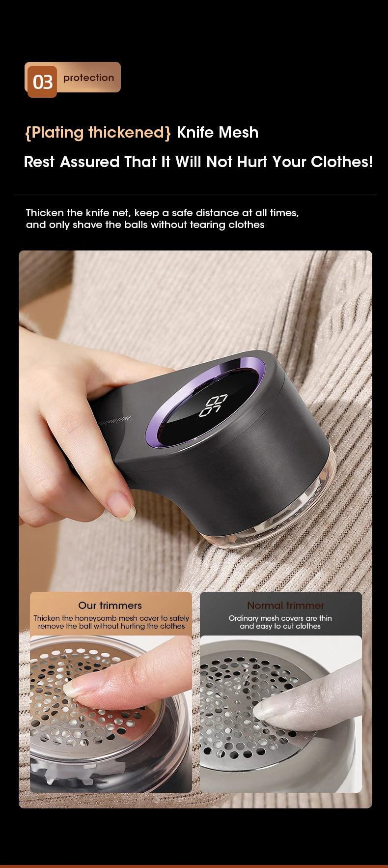 Electric Fabric Shaver & Lint Remover for Clothes