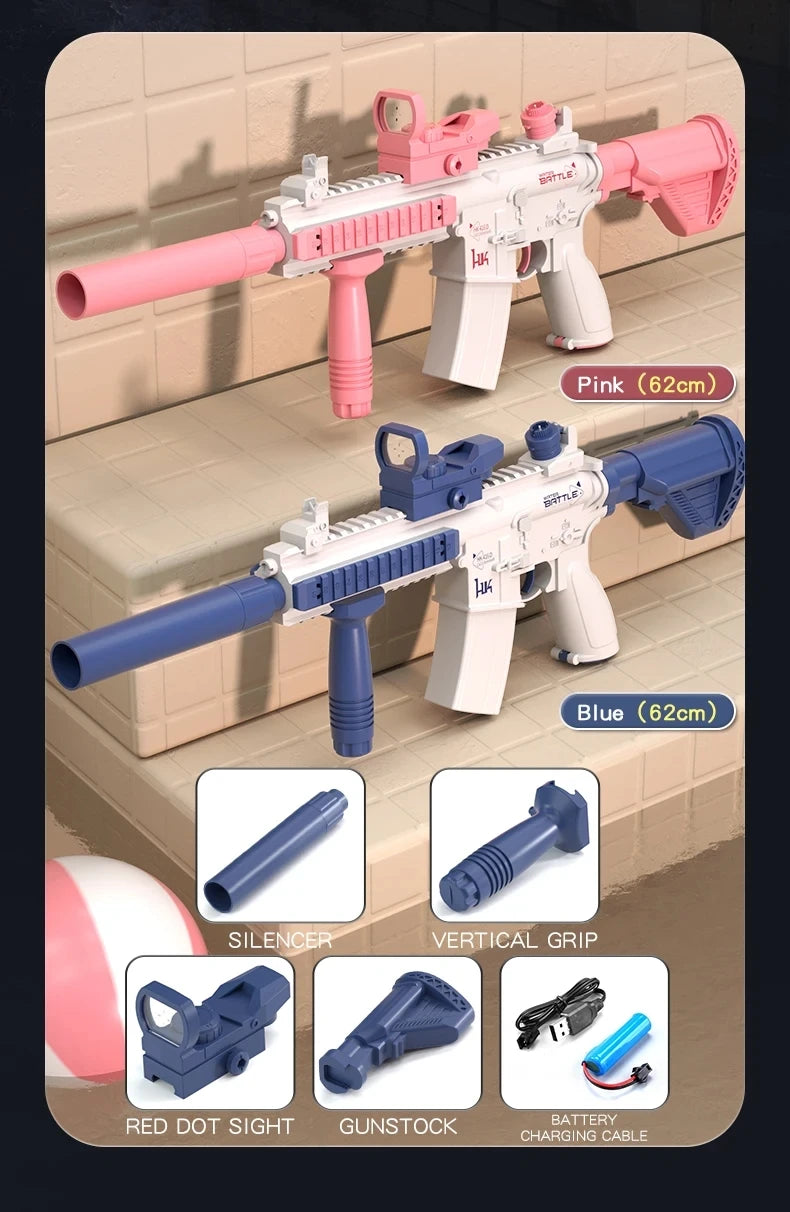 Electric Gel Blaster Toy Gun with Water Beads & Rechargeable Battery