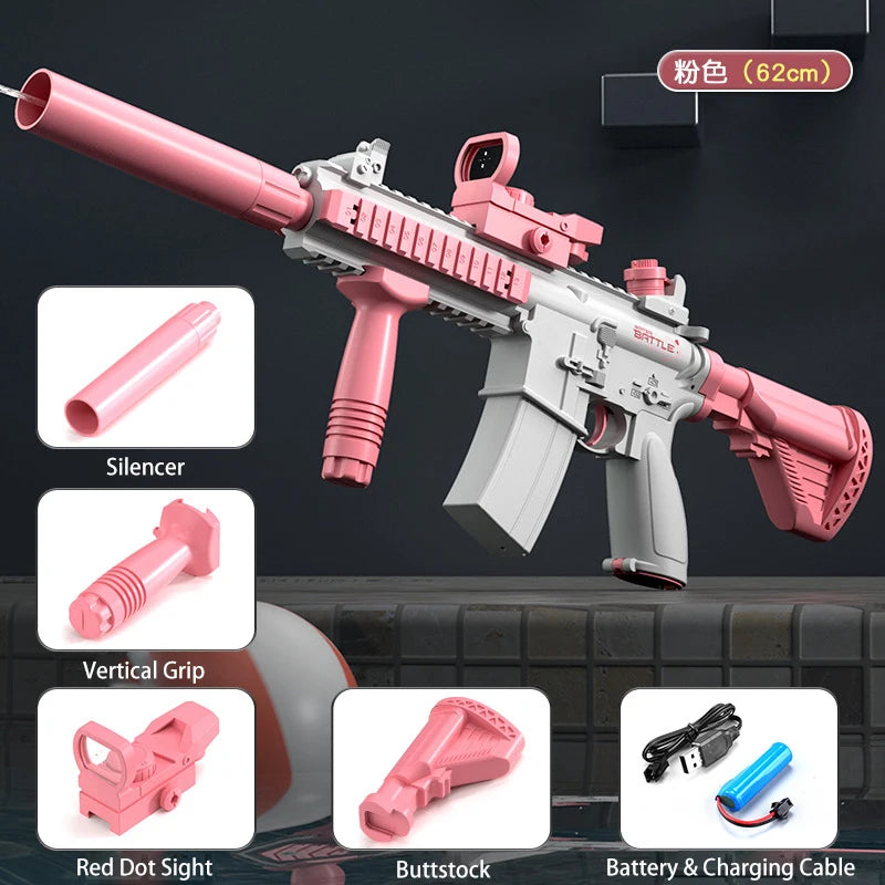 Electric Gel Blaster Toy Gun with Water Beads & Rechargeable Battery