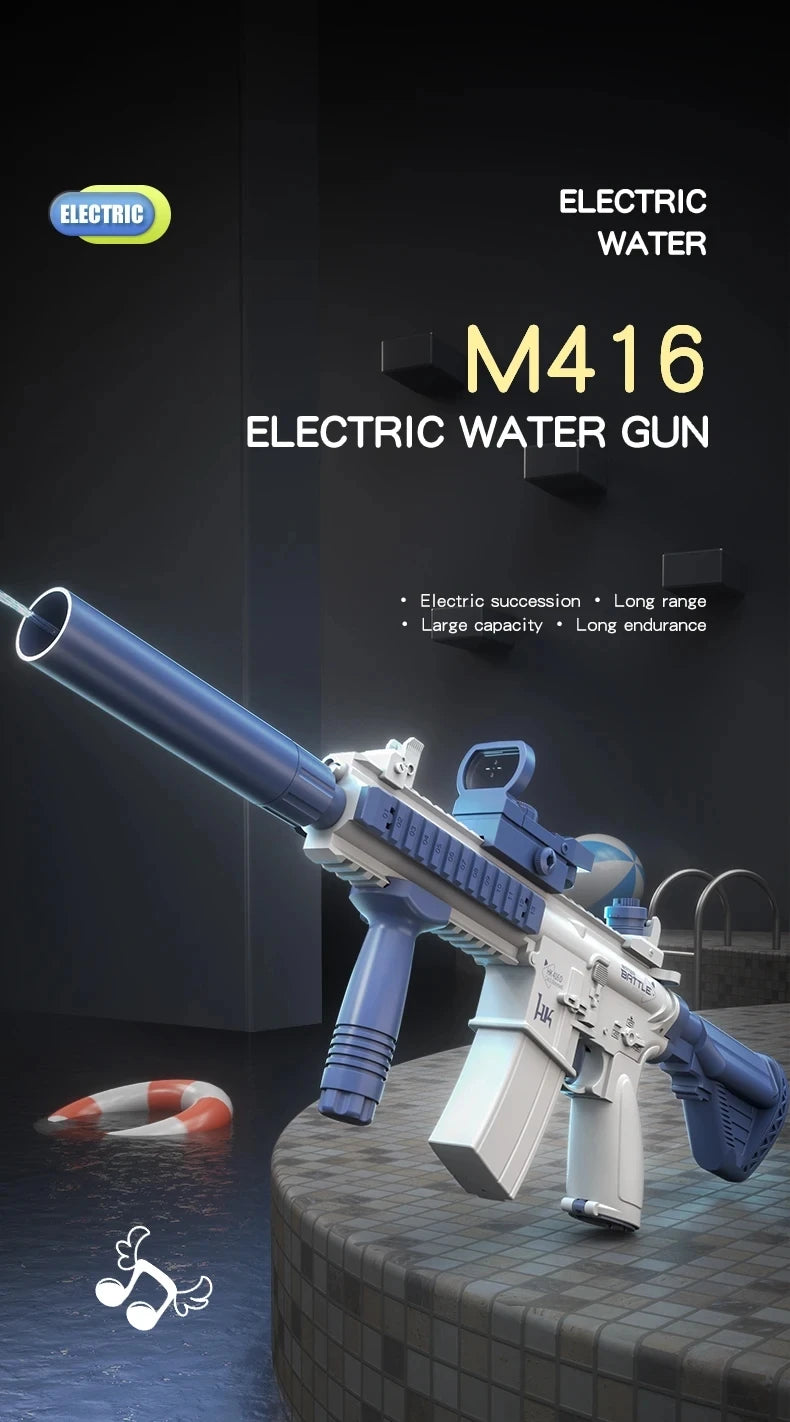 Electric Gel Blaster Toy Gun with Water Beads & Rechargeable Battery
